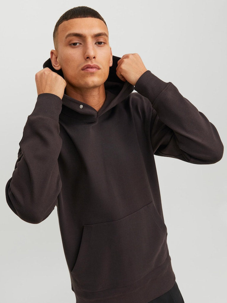JACK & JONES - Sanchez Sweat Hoodie in Chocolate Torte