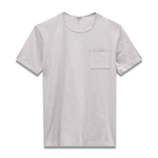 EASY MONDAYS - Slub Cotton Pocket Tee in Cloud