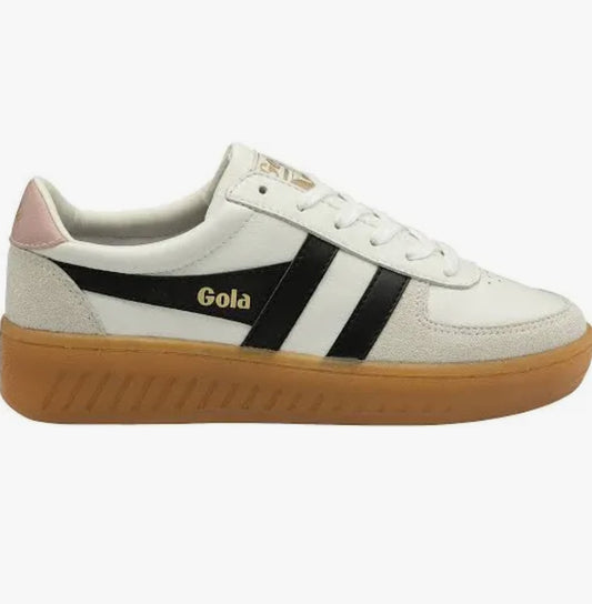 Gola- Grandslam Elite White/Black/Chalk, Pink/Gum