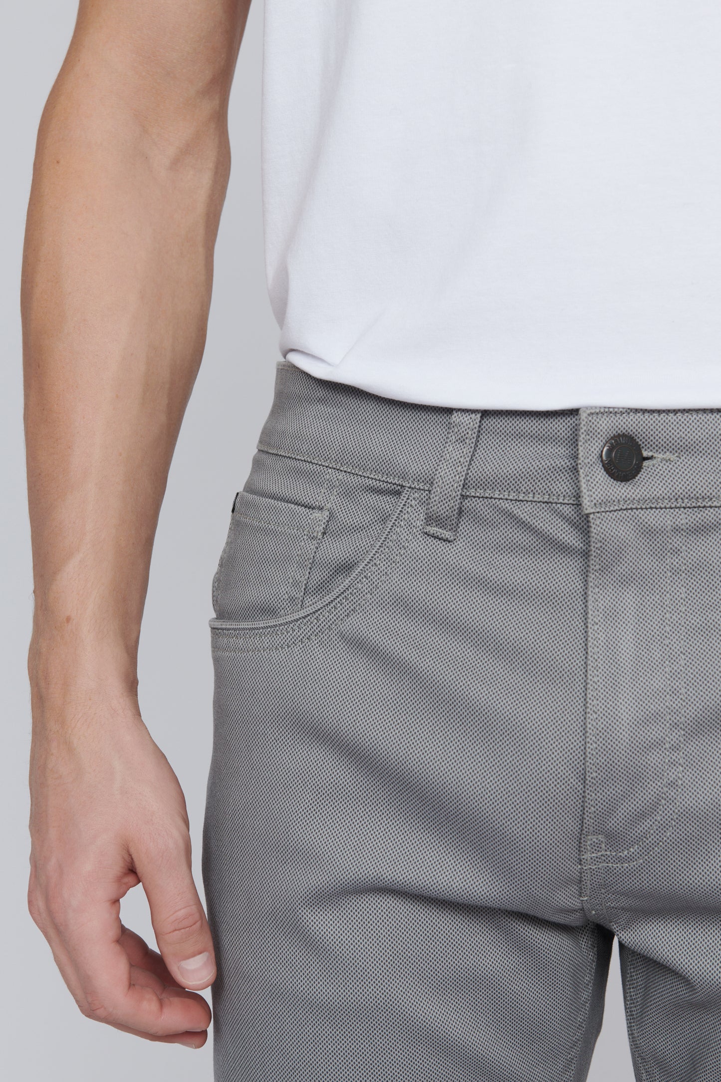 MATINIQUE - Pete Pants in Ghost Grey texture