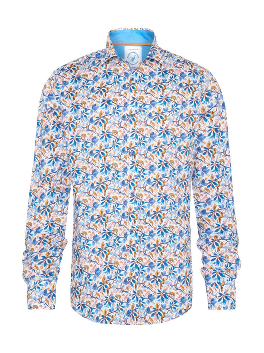 A FISH NAMED FRED - Monkey Shirt in Cobalt