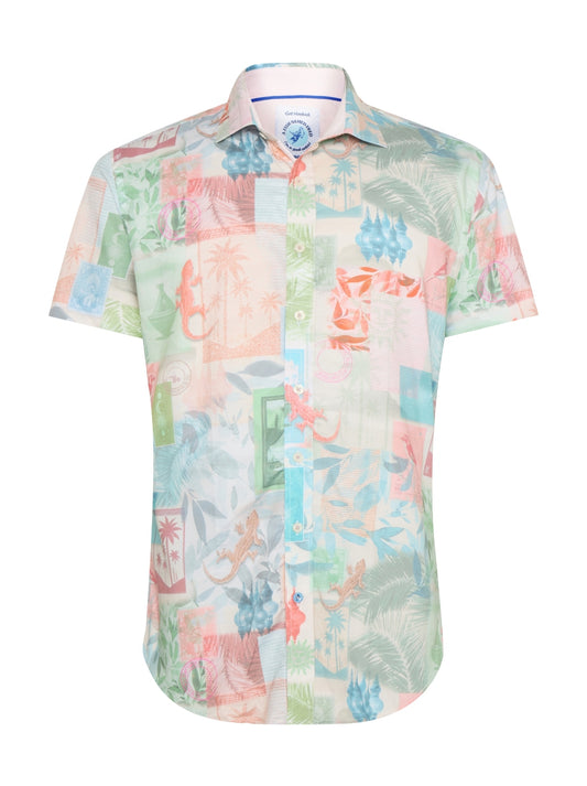 A FISH NAMED FRED - Collage Short Sleeve Shirt
