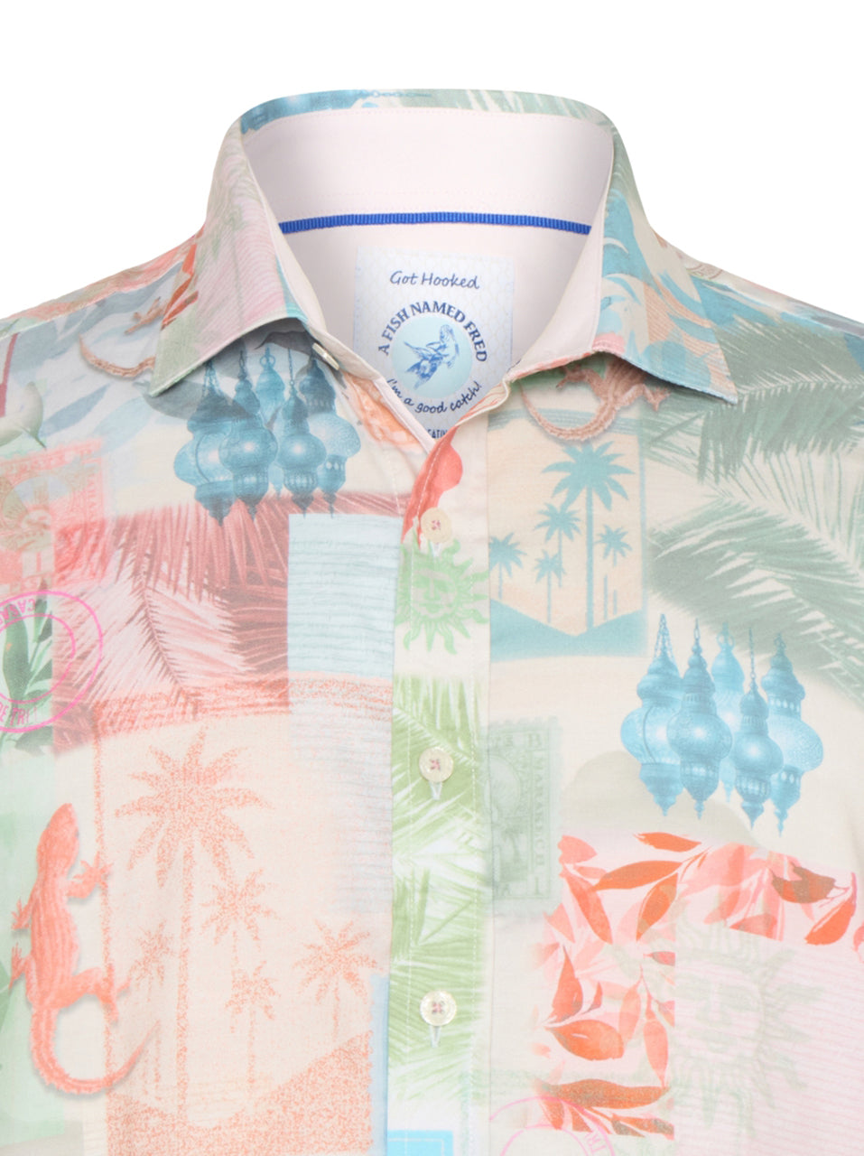 A FISH NAMED FRED - Collage Short Sleeve Shirt