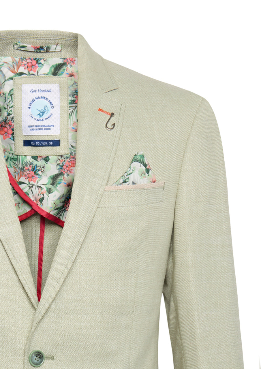 A FISH NAMED FRED - Structure Blazer in Light Green