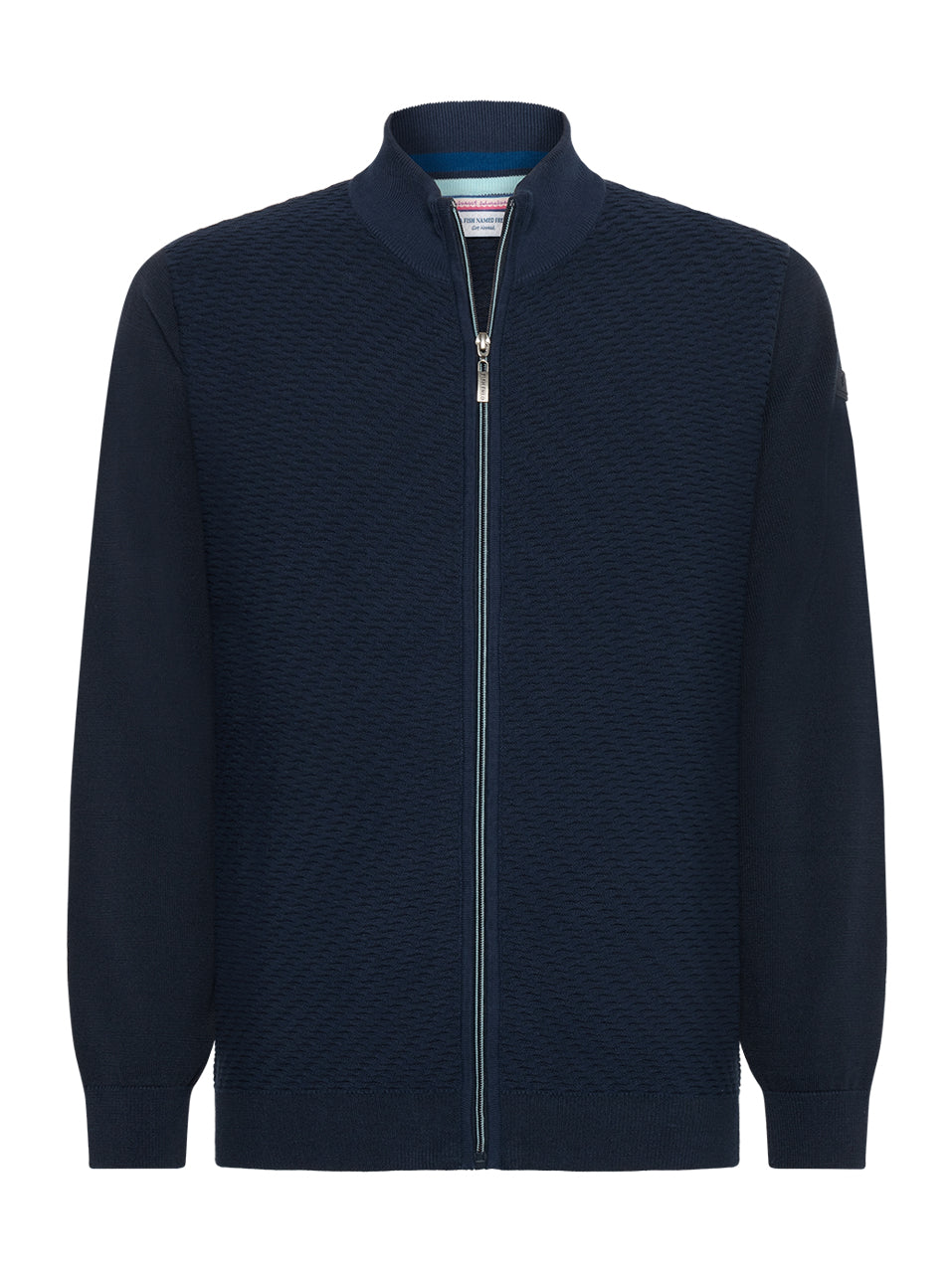 A FISH NAMED FRED - Structure Cardigan in Navy