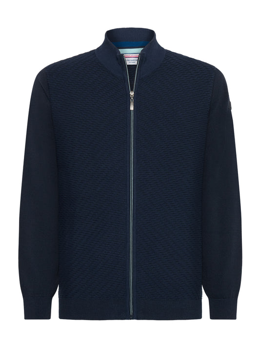 A FISH NAMED FRED - Structure Cardigan in Navy
