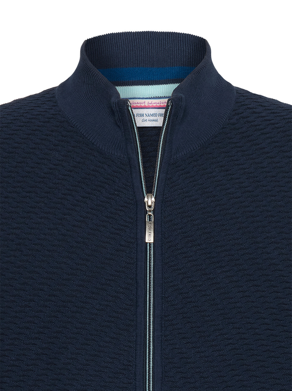 A FISH NAMED FRED - Structure Cardigan in Navy