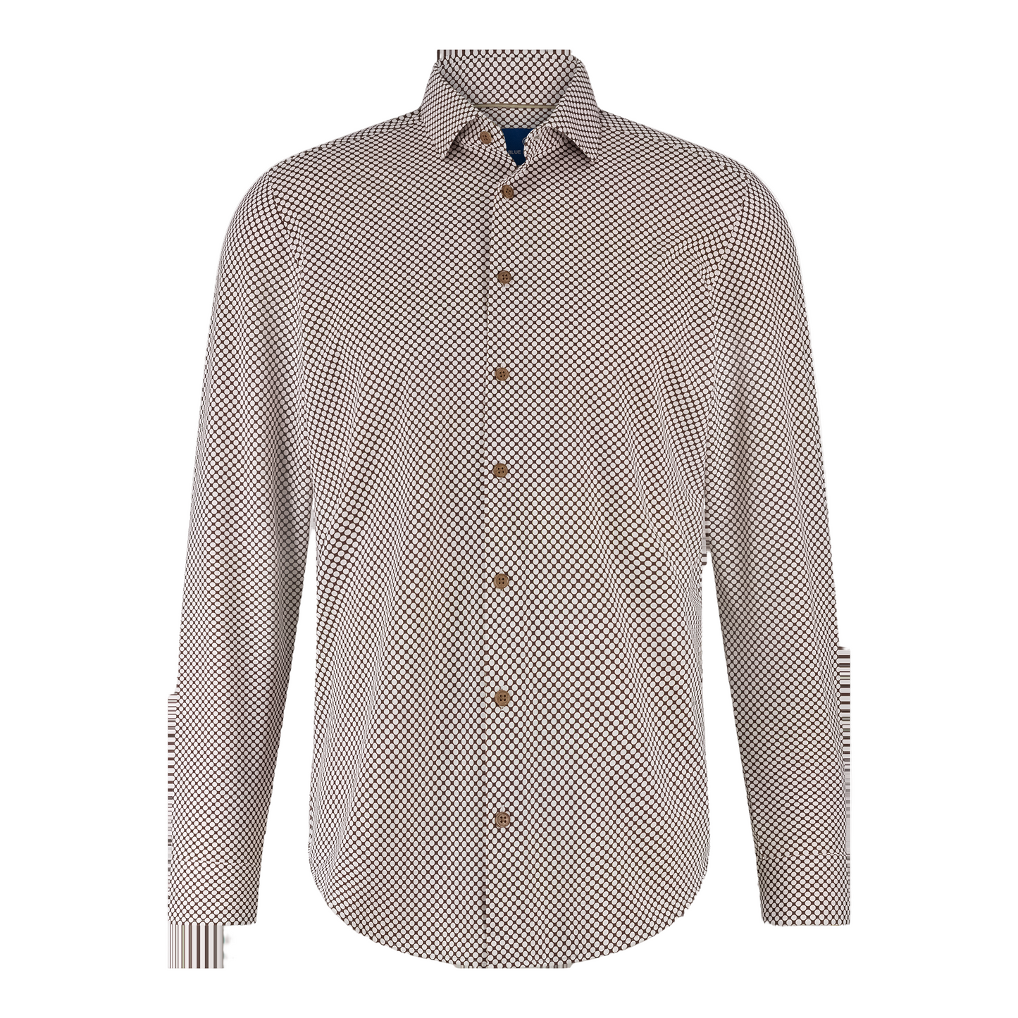 Blue Industry - Knit Stretch Shirt (Brown Dot)