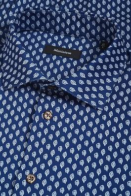 MATINIQUE - Marc N in Dark Navy with Leaf Pattern