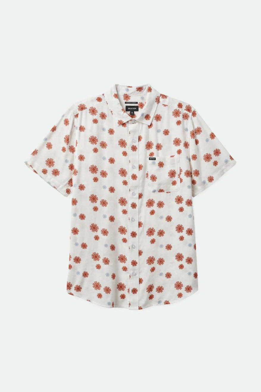 BRIXTON - Charter Slub Short Sleeve in Off White Sol