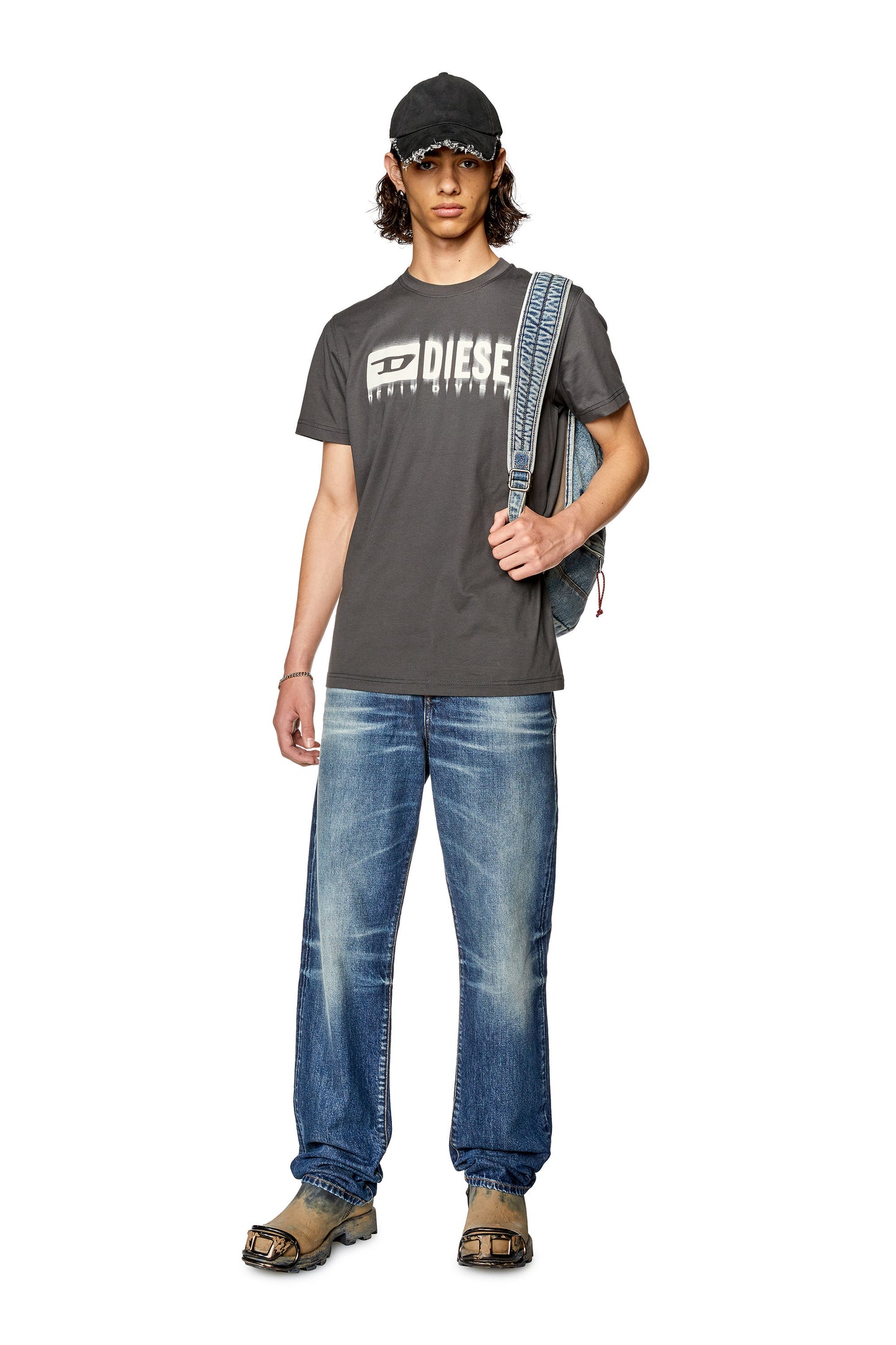 DIESEL - T-Diegor L6 T-Shirt in Dark Grey
