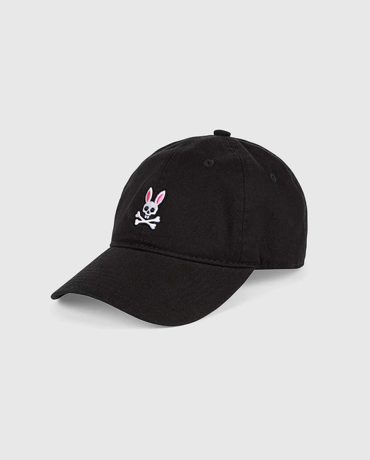 PSYCHO BUNNY - Sunbleached Cap in Black