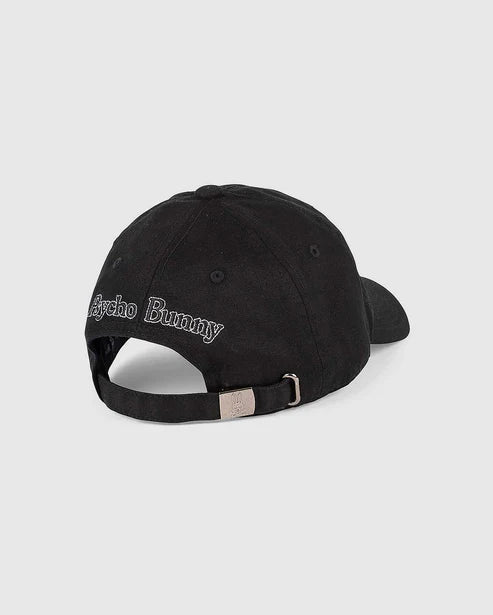 PSYCHO BUNNY - Sunbleached Cap in Black