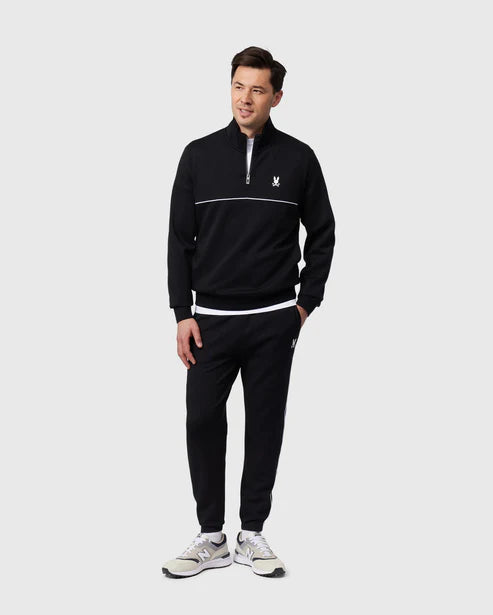 PSYCHO BUNNY - Leon Half Zip Sweatshirt