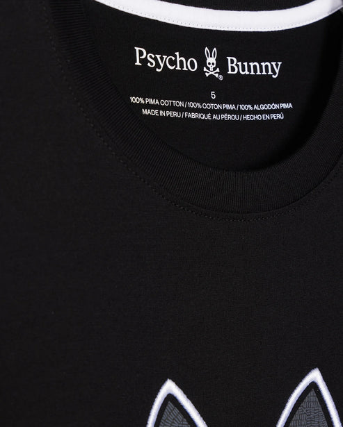 PSYCHO BUNNY - Lenox Embroidered Graphic Tee