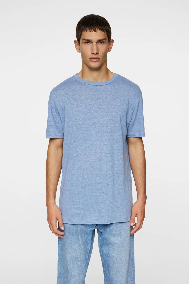 J.LINDEBERG - Coma Linen T-Shirt in Rain Washed