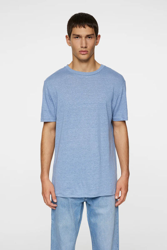 J.LINDEBERG - Coma Linen T-Shirt in Rain Washed