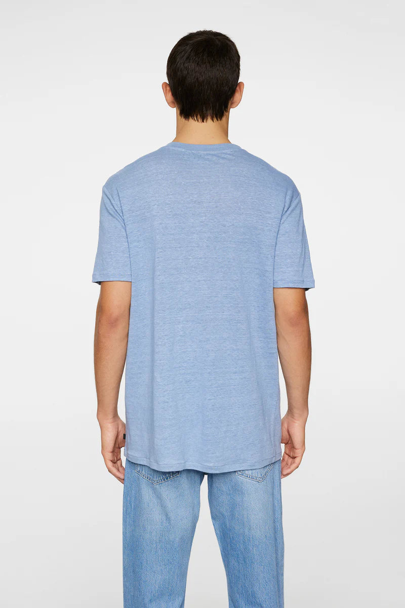 J.LINDEBERG - Coma Linen T-Shirt in Rain Washed