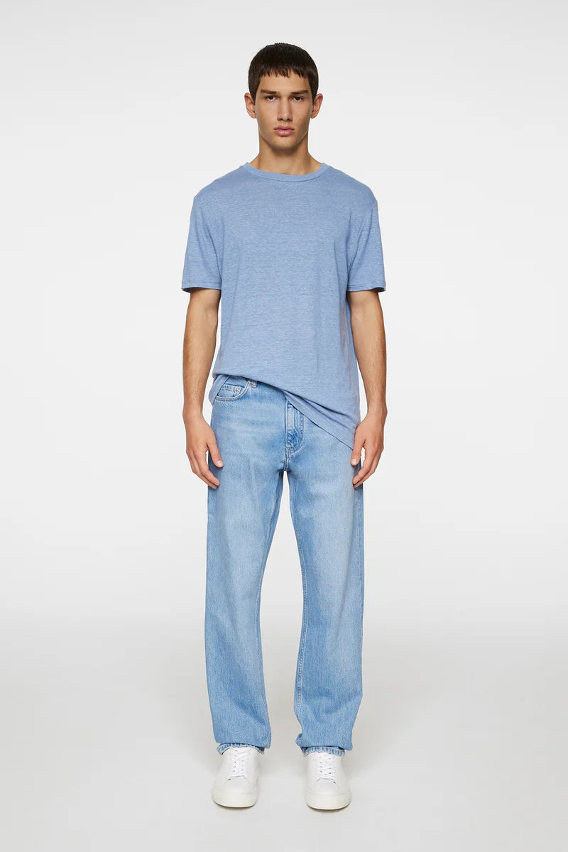 J.LINDEBERG - Coma Linen T-Shirt in Rain Washed