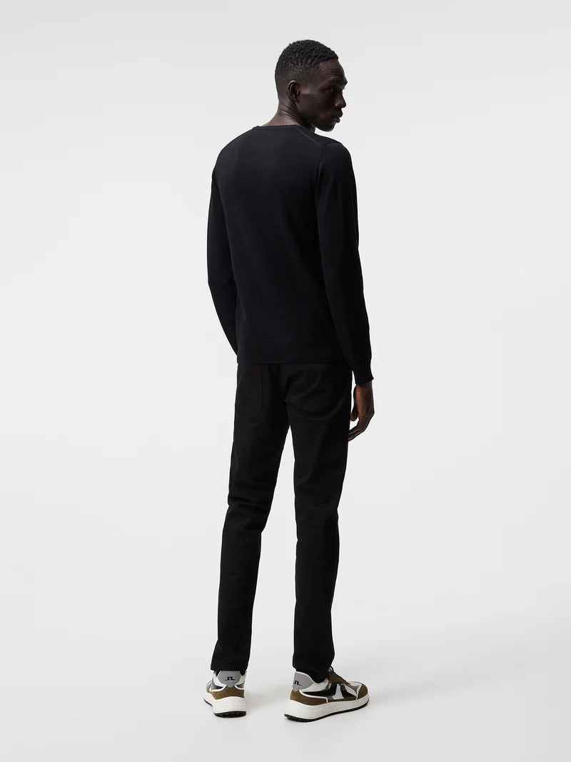 J.LINDEBERG - Lyle Merino Crew Neck Sweater in Black