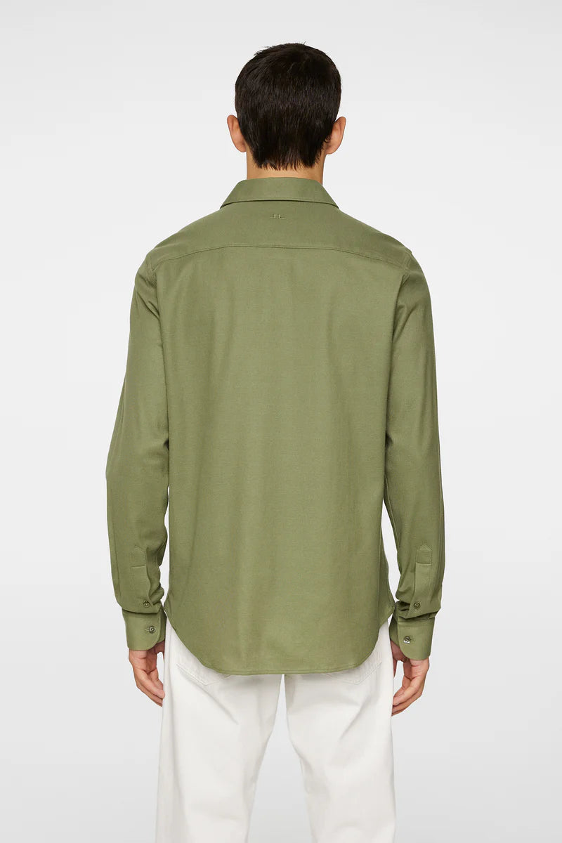 J.LINDEBERG - Marlon Jersey Shirt in Olivine