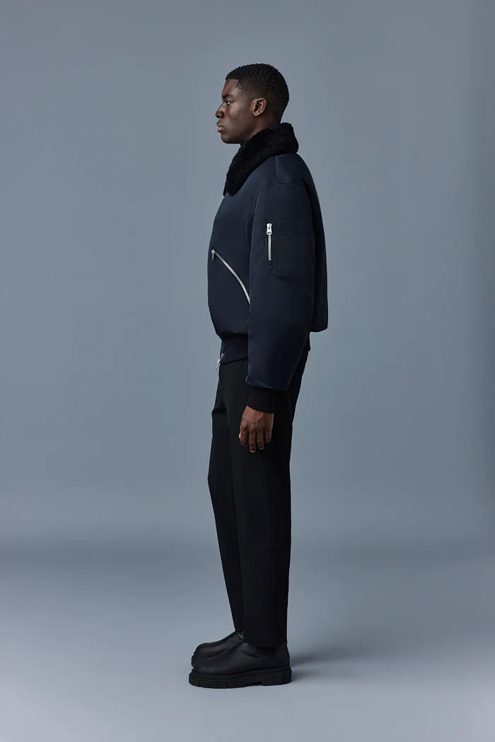 MACKAGE - Francis Down Bomber Jacket with Removable Shearling Collar