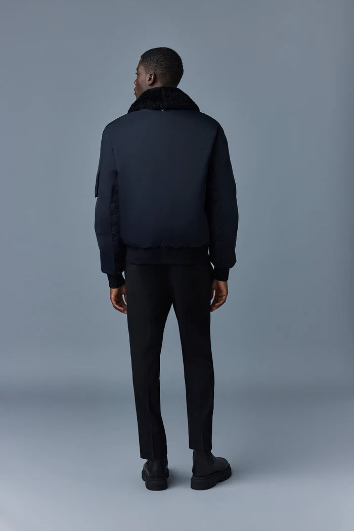 MACKAGE - Francis Down Bomber Jacket with Removable Shearling Collar