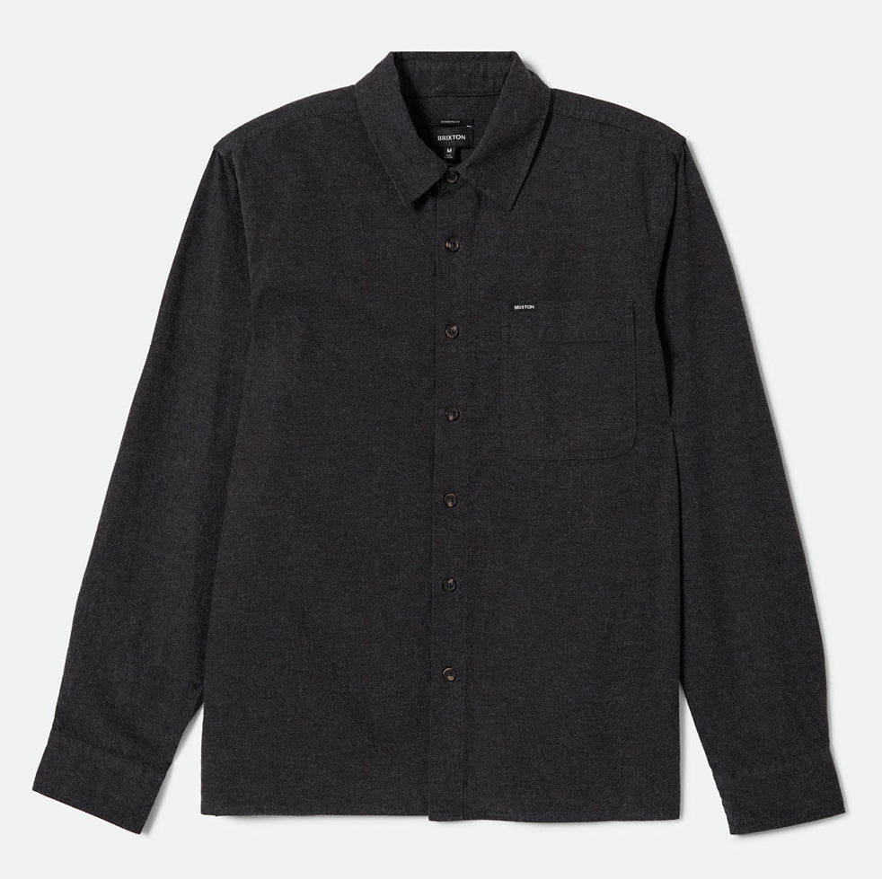 BRIXTON - Hasting Kapok Flannel - Heather Black