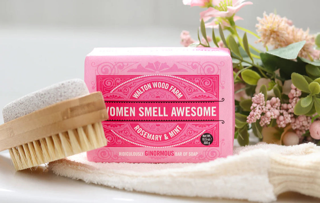 WALTON WOOD FARM - Women Smell Awesome XXL Soap Bar - Rosemary Mint