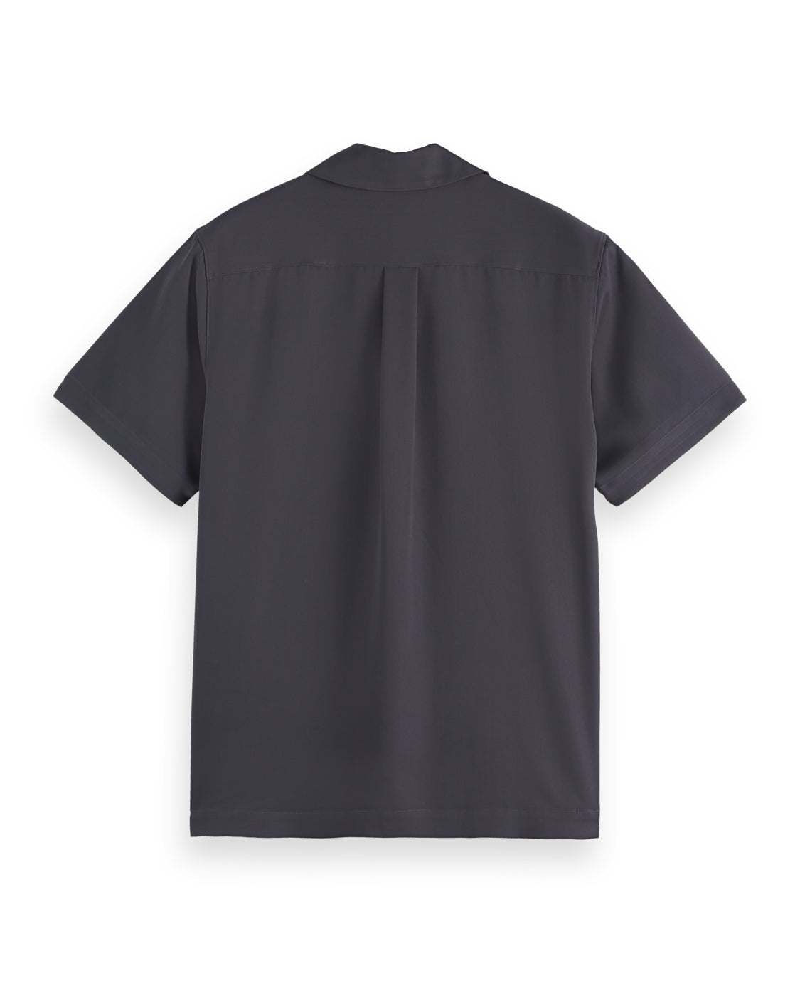 SCOTCH & SODA - Sateen Short Sleeved Shirt in Washed Black