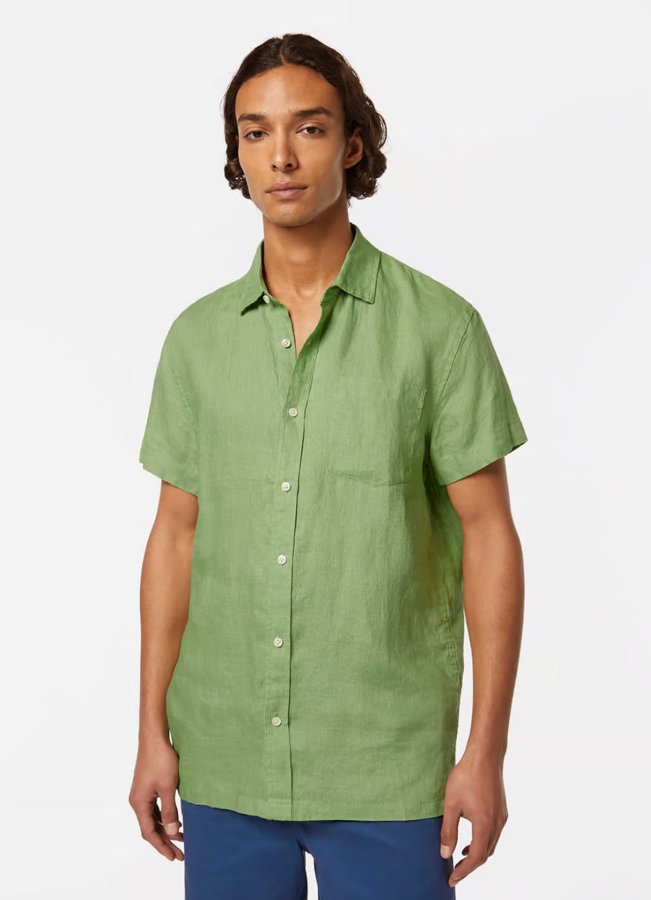SCOTCH & SODA - Short Sleeved Regular Fit Linen Shirt