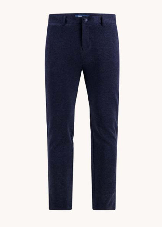 A FISH NAMED FRED - Pique Trouser in Navy