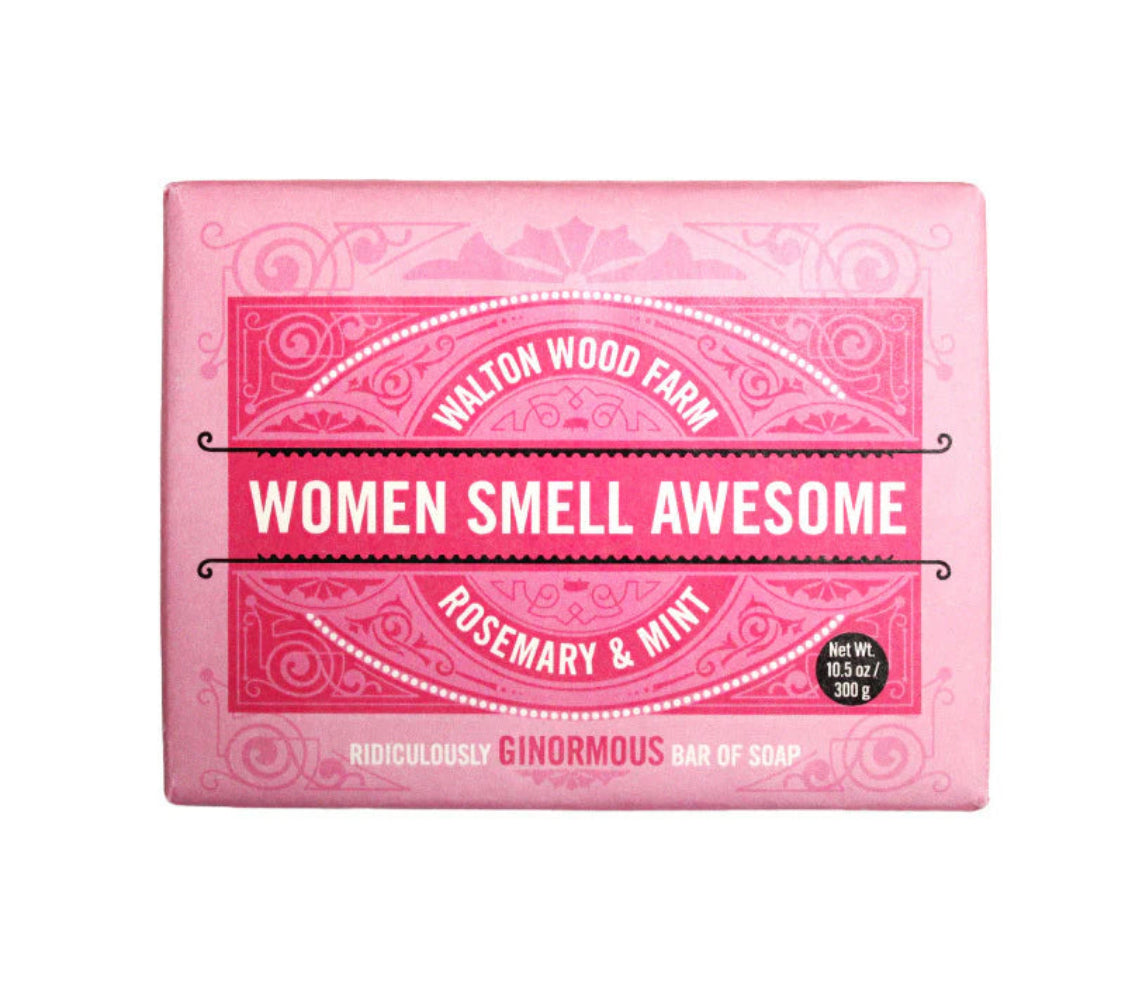 WALTON WOOD FARM - Women Smell Awesome XXL Soap Bar - Rosemary Mint