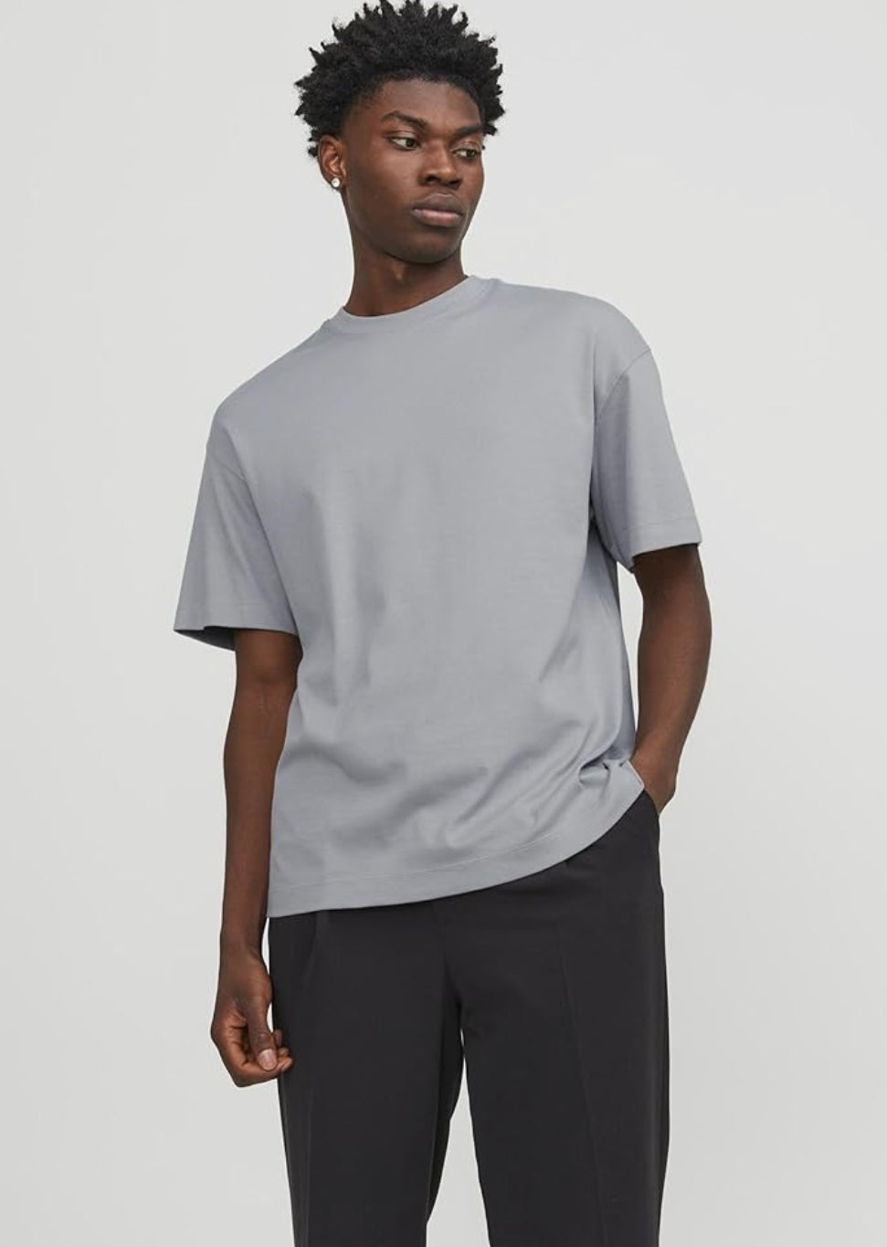 JACK & JONES - Organic Tee in Ultimate Grey