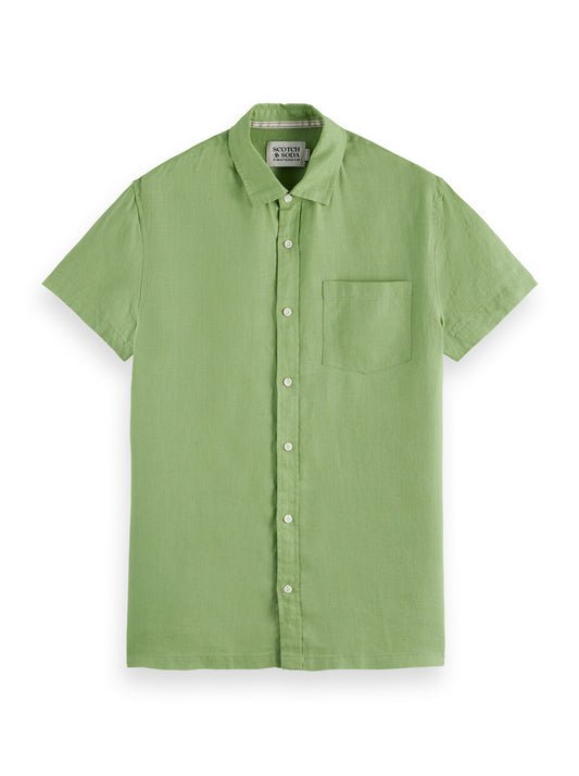 SCOTCH & SODA - Short Sleeved Regular Fit Linen Shirt