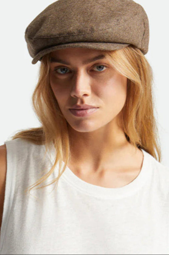BRIXTON - Hooligan Snap in Brown/Khaki