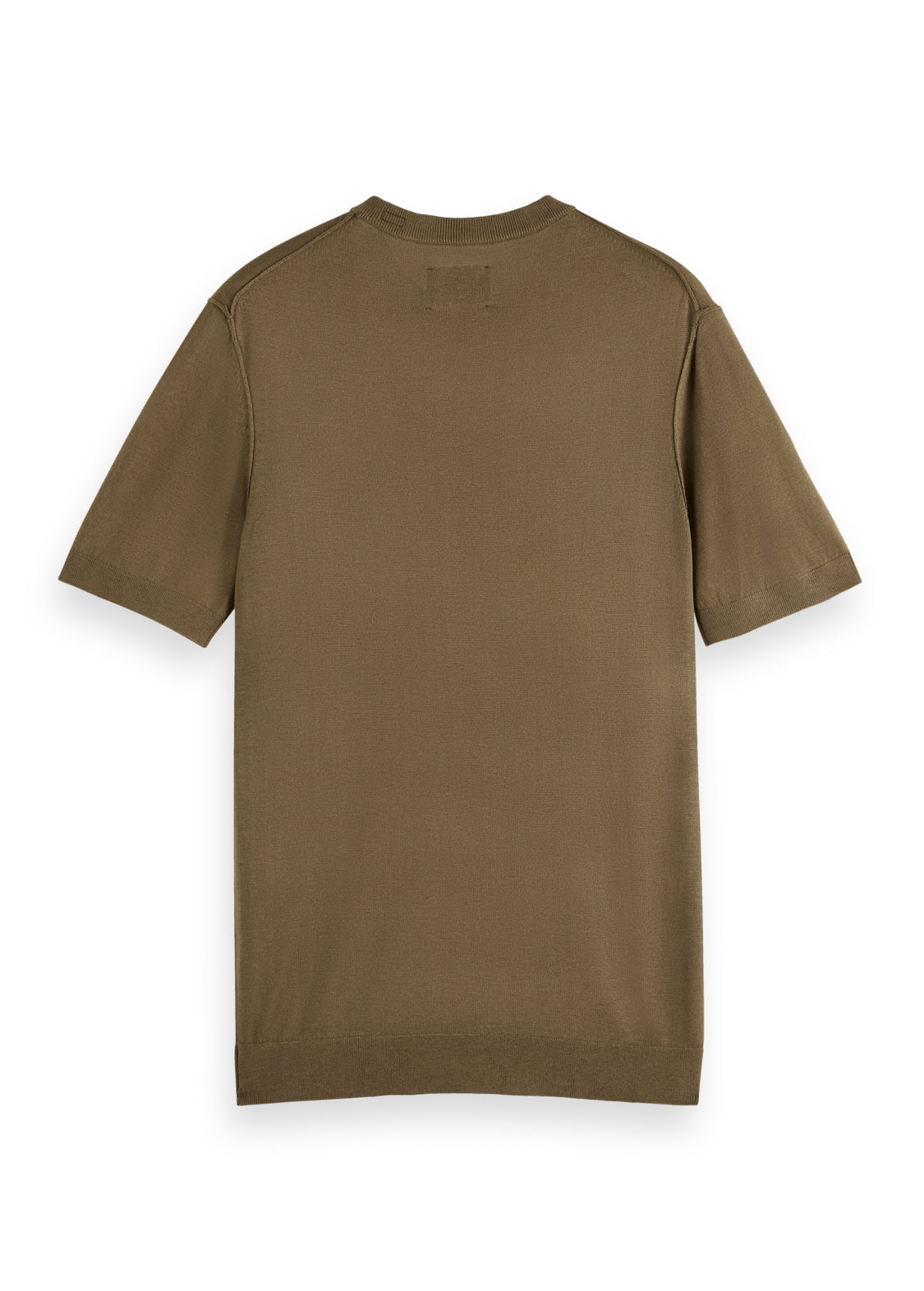 SCOTCH & SODA - Knitted Regular Fit T-Shirt in Golden Brown