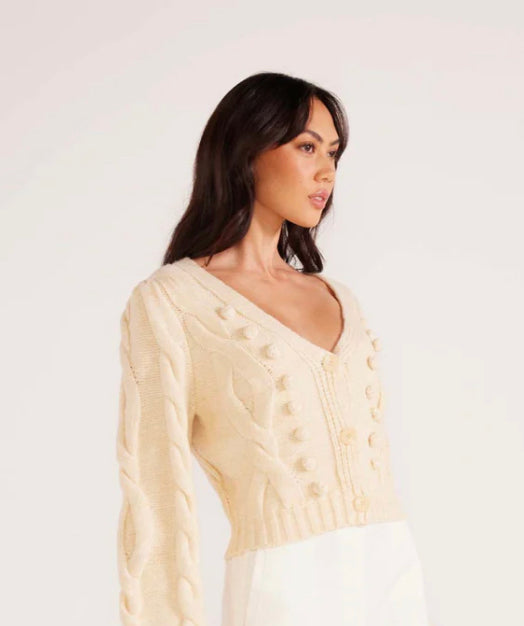 MINKPINK - Myrtle Cable knit Cardigan