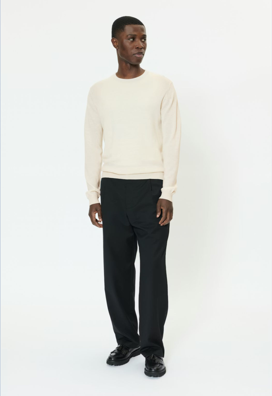 MATINIQUE - Margrate Merino in Off White Melange
