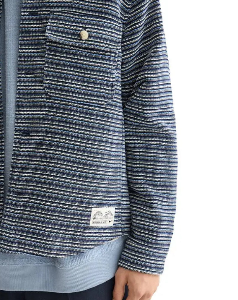 SCOTCH & SODA - Structured Striped Overshirt
