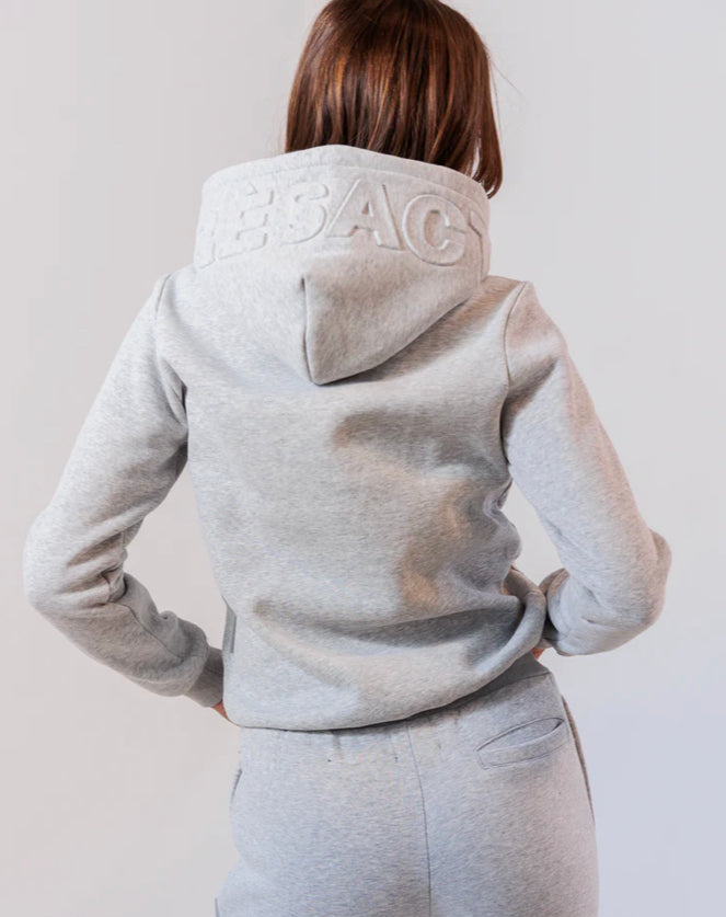 Apres Actif - Embossed Hoodie - Grey