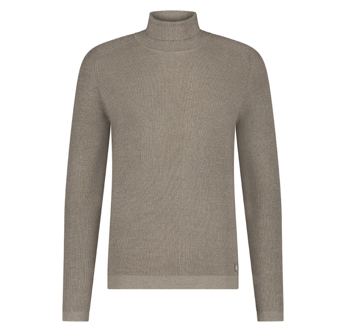 BLUE INDUSTRY - Knit Turtleneck in Taupe