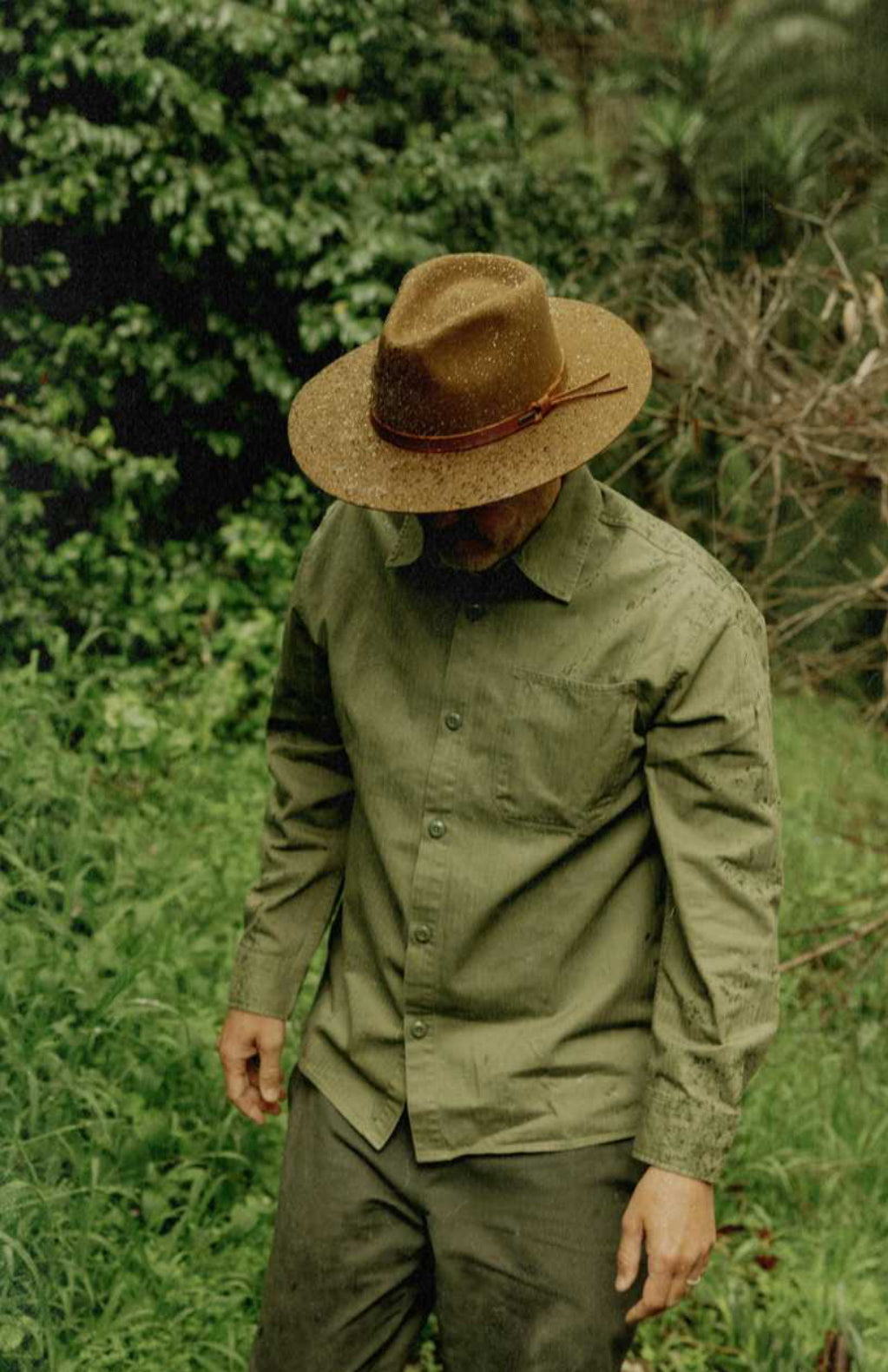 BRIXTON - Hawkins Weather Guard Cowboy Hat in Coffee