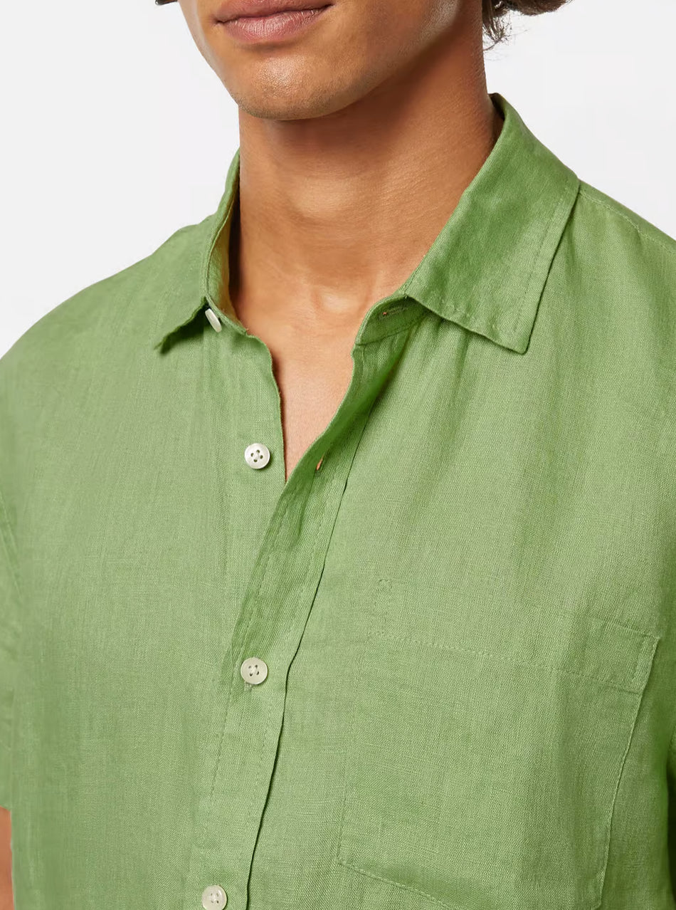 SCOTCH & SODA - Short Sleeved Regular Fit Linen Shirt
