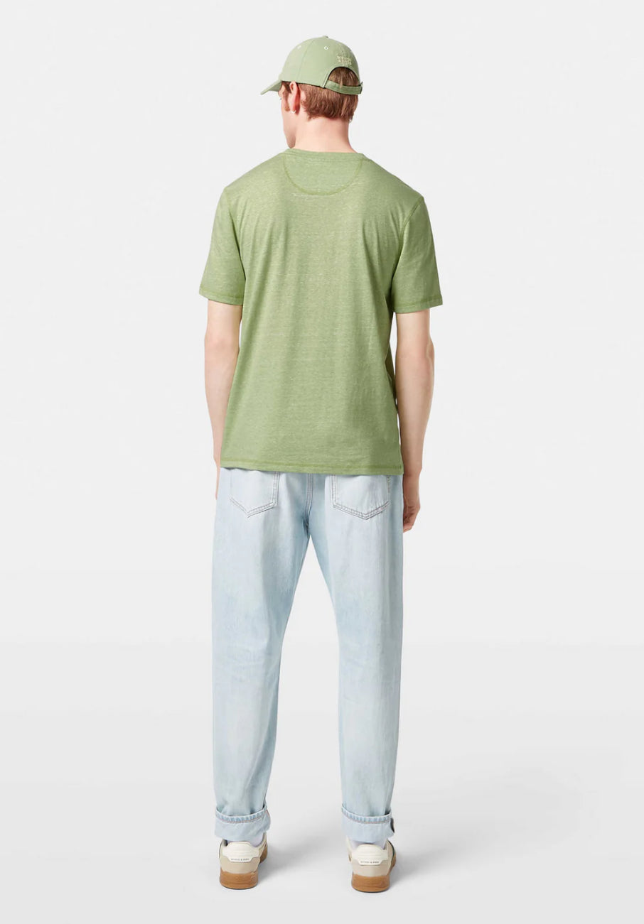 SCOTCH & SODA - Regular Fit Melange Tee in Pistachio