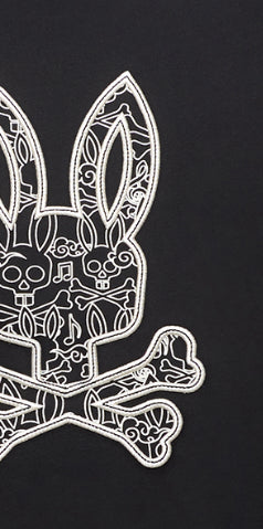 PSYCHO BUNNY - Oscar Bunny Graphic Tee in Black