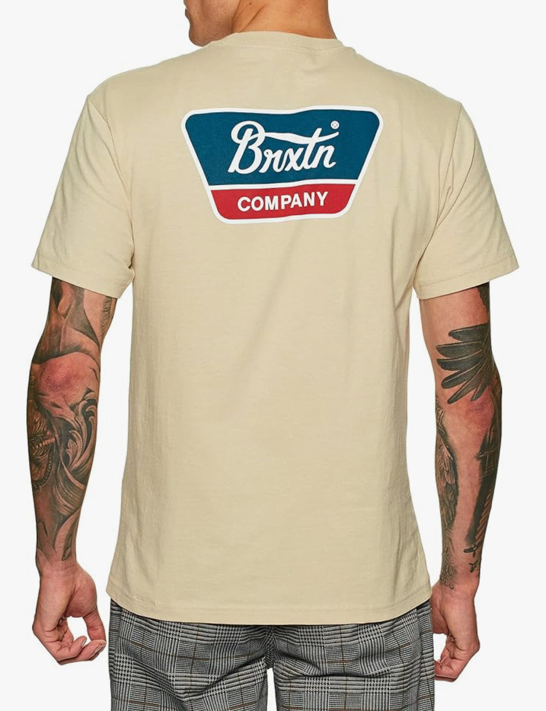 BRIXTON - Linwood Tee in Cream