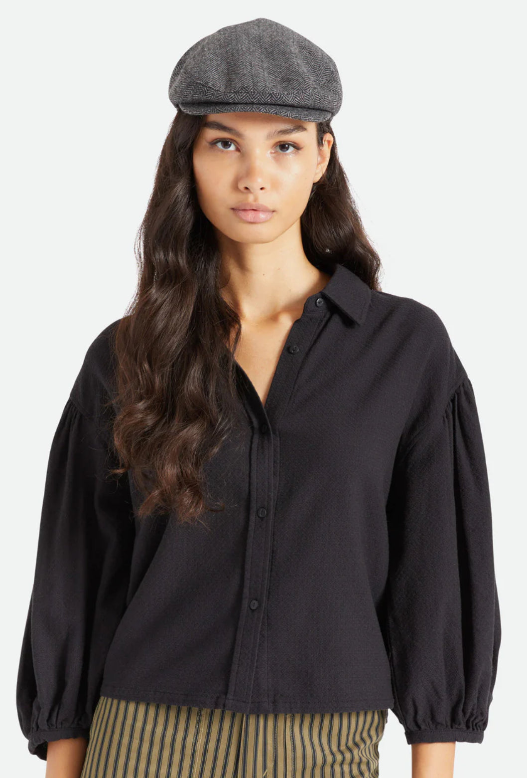 BRIXTON - Hooligan Snap Cap - Grey/Black