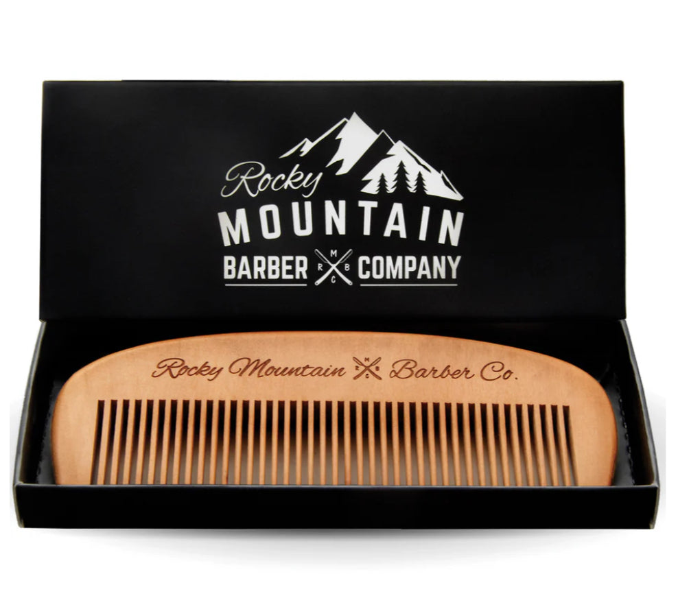 ROCKY MOUNTAIN BARBER COMPANY - Pearwood Multi-Hair Comb