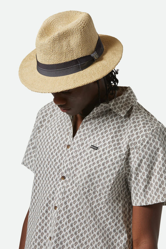 BRIXTON - Roma Straw Fedora